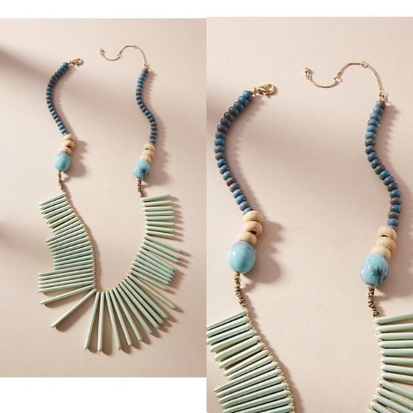 🌹3XHP🌹 Azure Sky Bib Necklace NWT - Picture 2 of 4